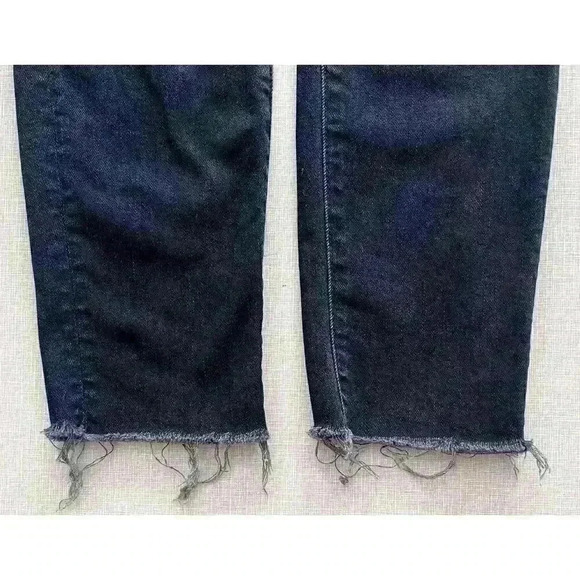 Mother Sz 24 The Looker Ankle Fray Jeans Last Call Skinny High Rise Stretch - Picture 6 of 14